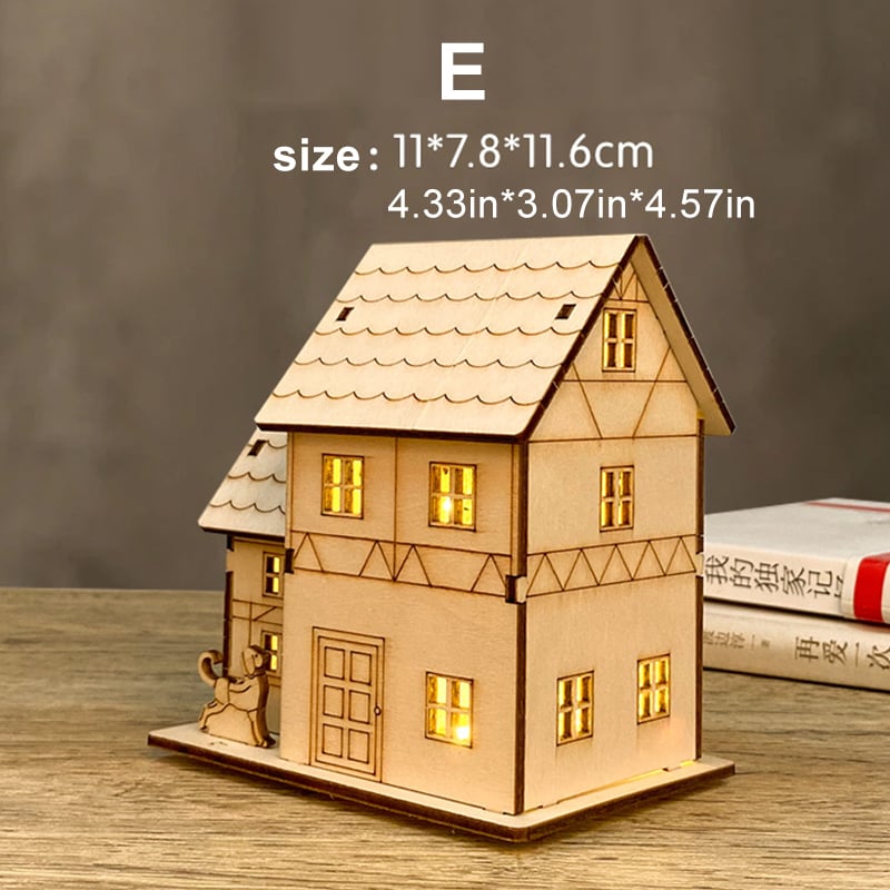 Buy 2 Free Shipping🎄 DIY Christmas Wooden House Kit 🎄