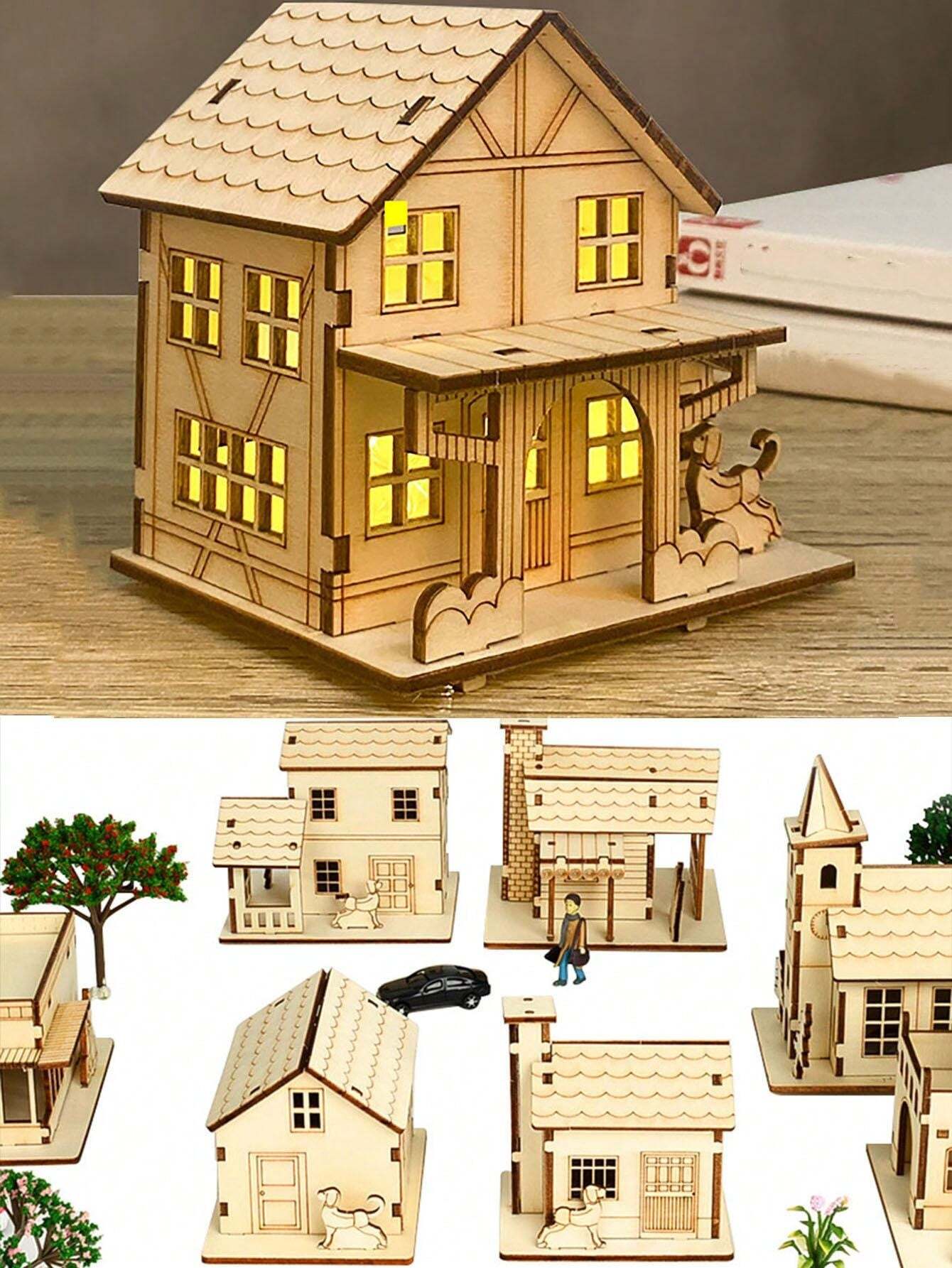 Buy 2 Free Shipping🎄 DIY Christmas Wooden House Kit 🎄