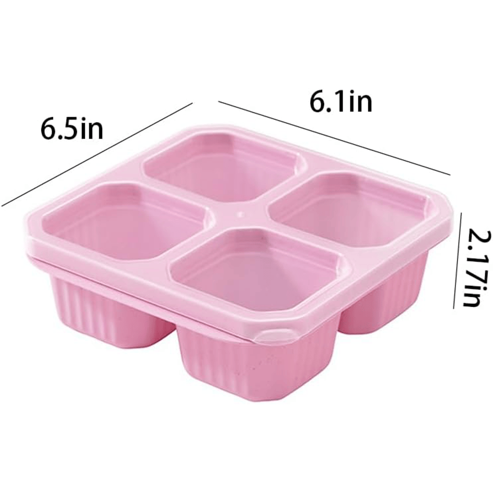 BENTO LUNCH BOX 4-COMPARTMENT MEAL PREP CONTAINER