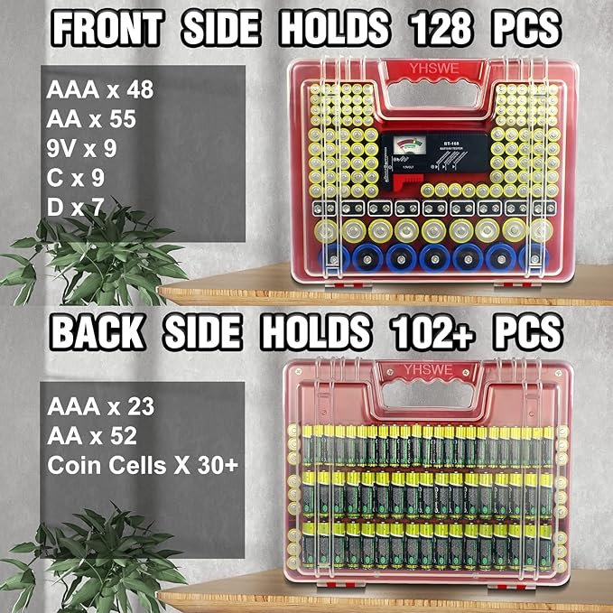 Capacity Storage Case with Tester (Red)