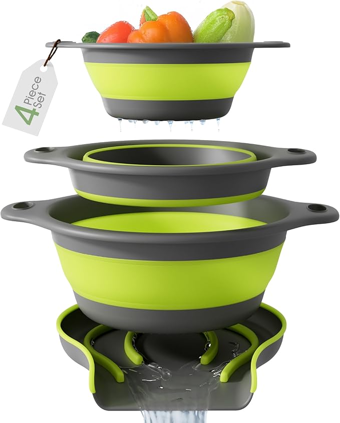 Collapsible Colanders Set