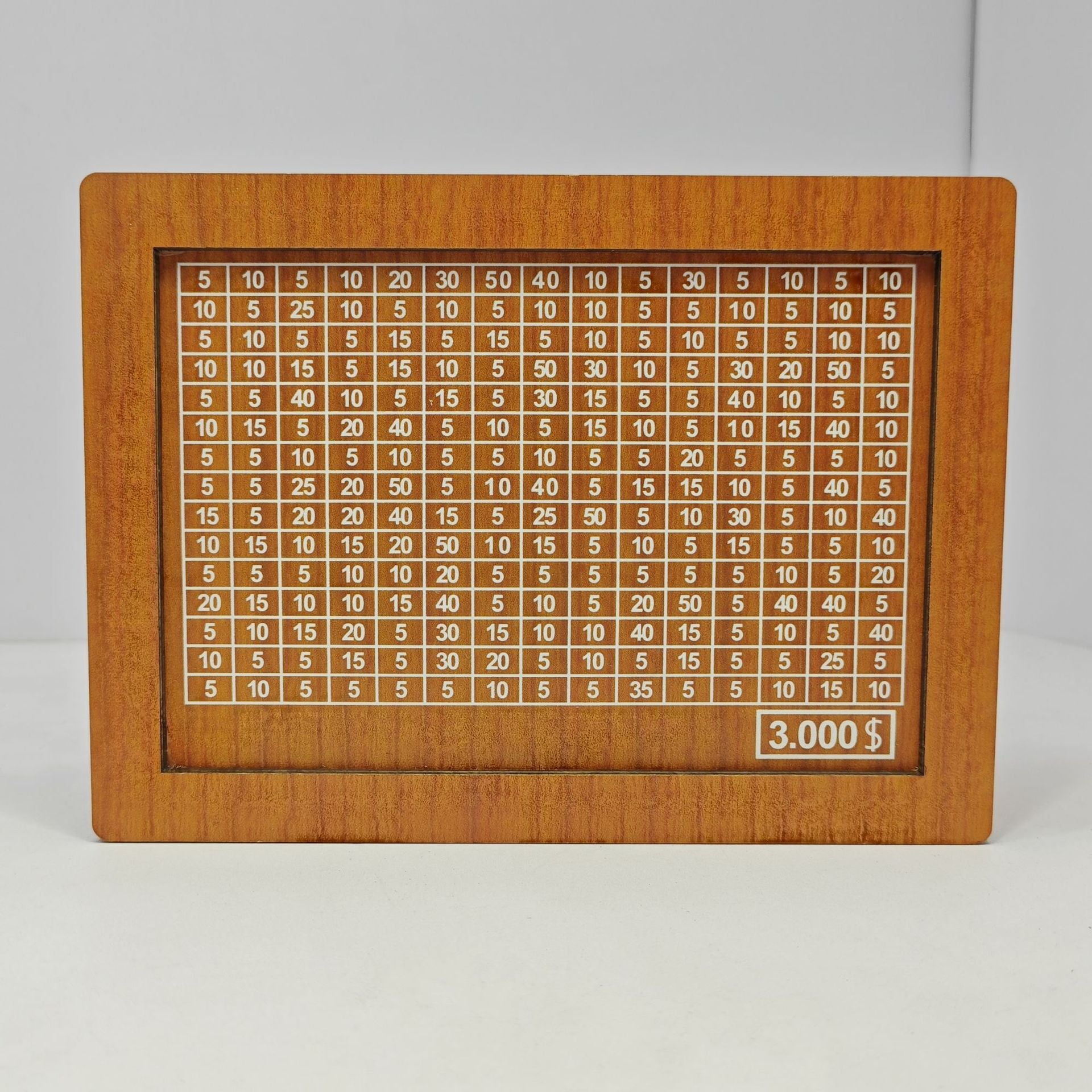 Cash Vault Wooden Savings Box – $10,000 Money Box with Coin Counter