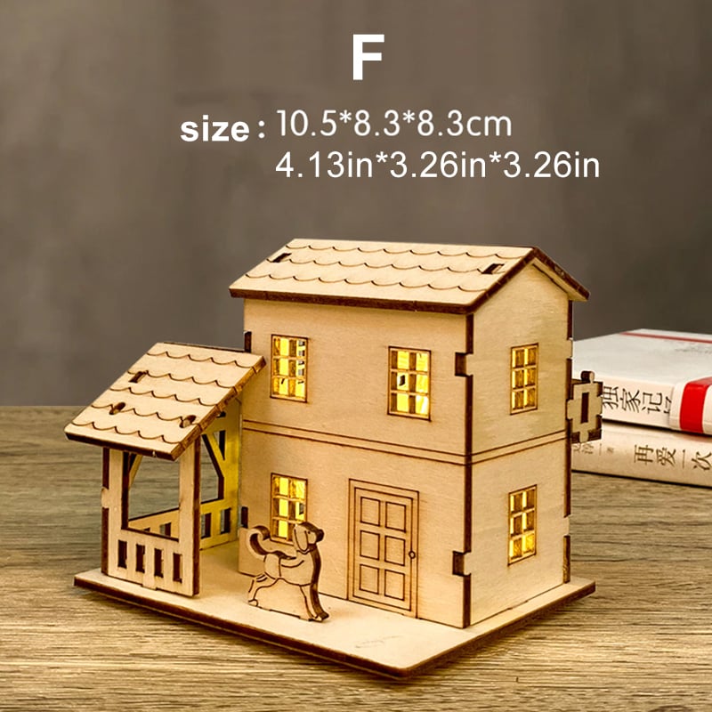 Buy 2 Free Shipping🎄 DIY Christmas Wooden House Kit 🎄