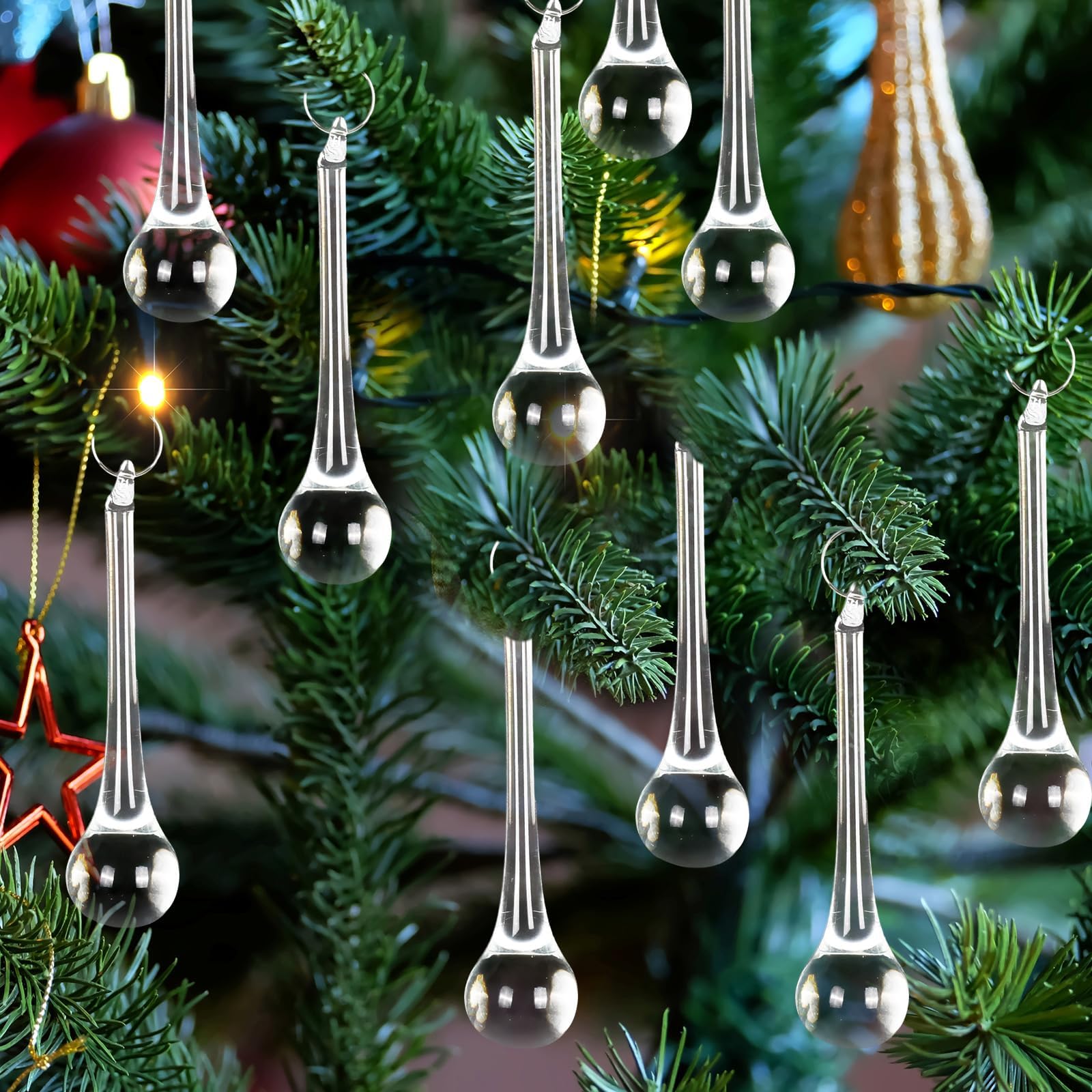 Christmas Ornaments - Chandelier Crystals