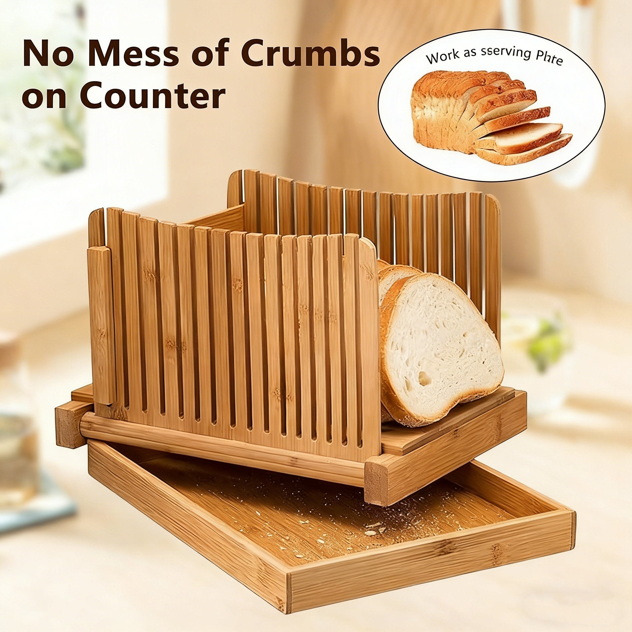 Bread Slicer with Adjustable Guide(Knife not included) 🍞✨