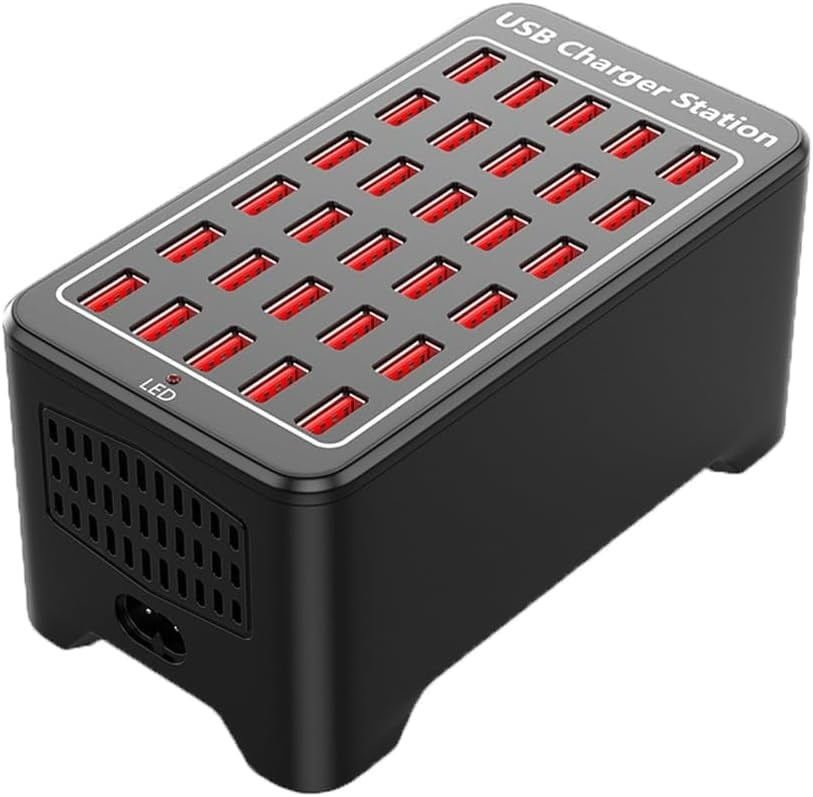 30-Port USB Charging Station