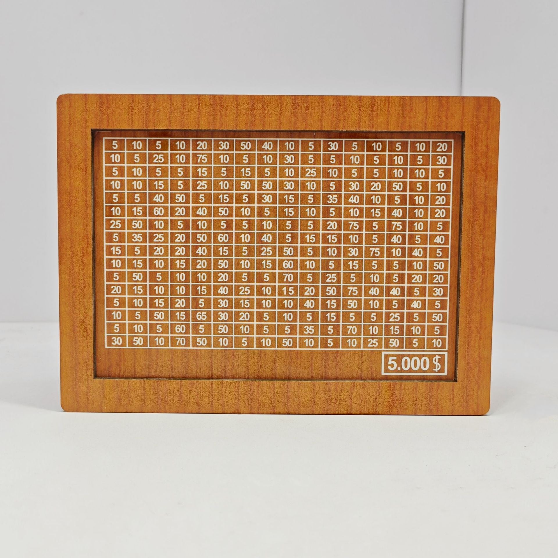 Cash Vault Wooden Savings Box – $10,000 Money Box with Coin Counter