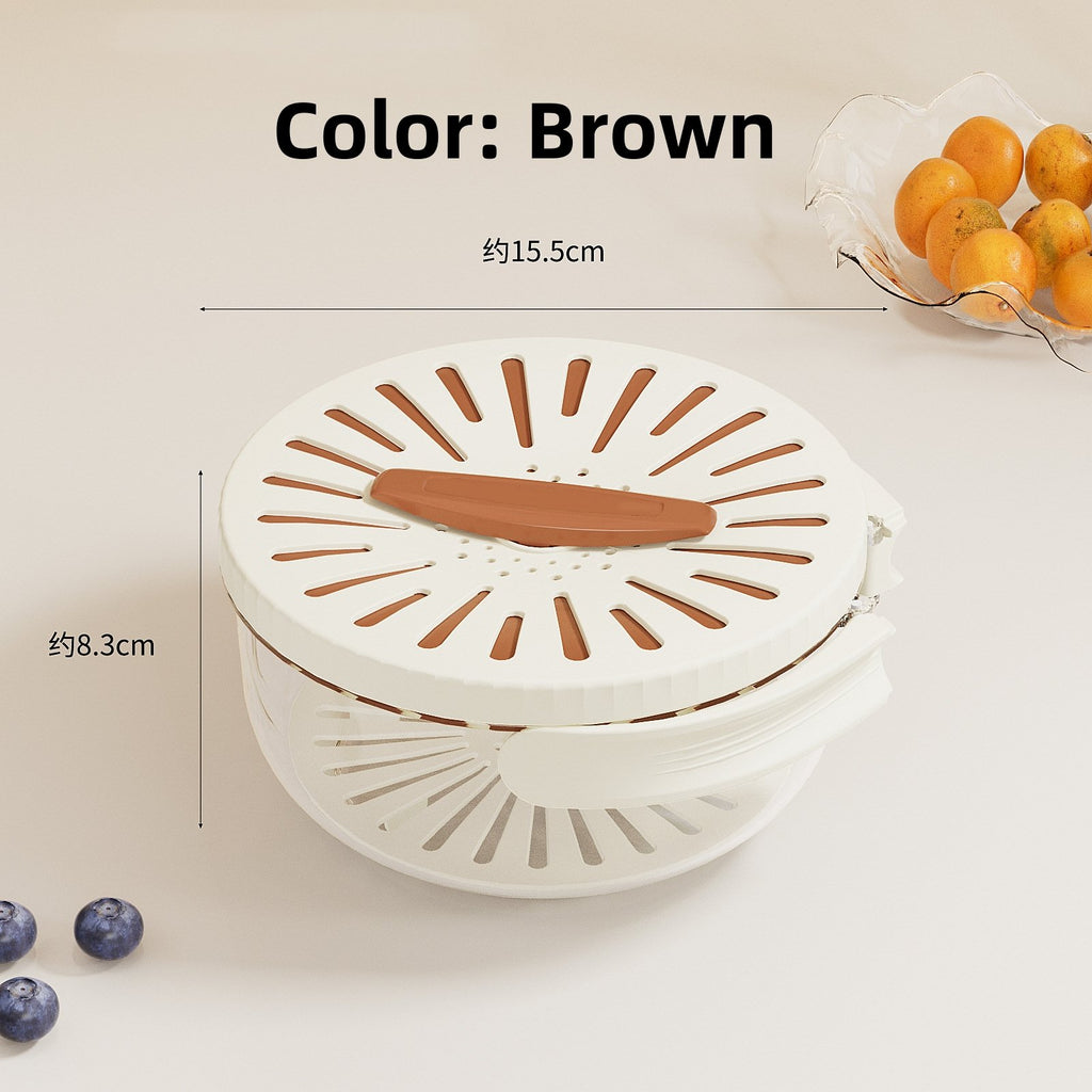 2024 New 2-in-1 Drainer and Strainer | Multi-Function Basket with Lid & Collapsible Handle