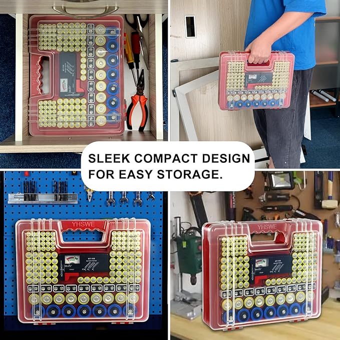 Capacity Storage Case with Tester (Red)