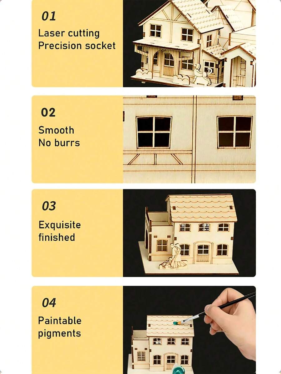 Buy 2 Free Shipping🎄 DIY Christmas Wooden House Kit 🎄