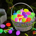 100 Glow-in-the-Dark Easter Eggs with 100 Mini Glow Sticks – Perfect for Easter Egg Hunts!