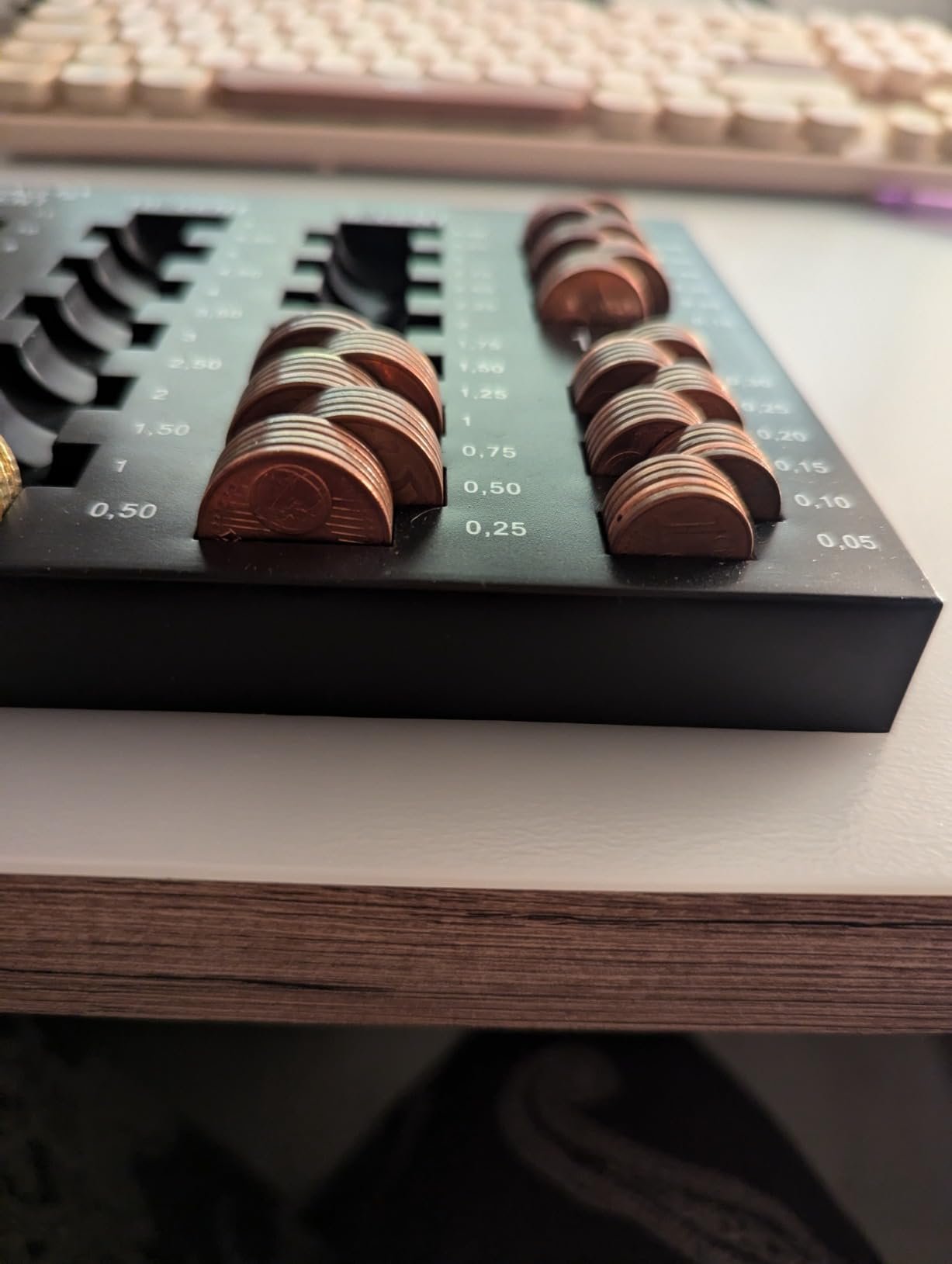 Coin Counting Board - for All Euro and Cent Coins