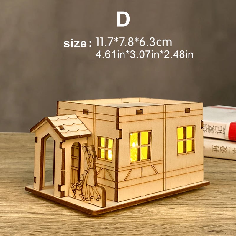 Buy 2 Free Shipping🎄 DIY Christmas Wooden House Kit 🎄